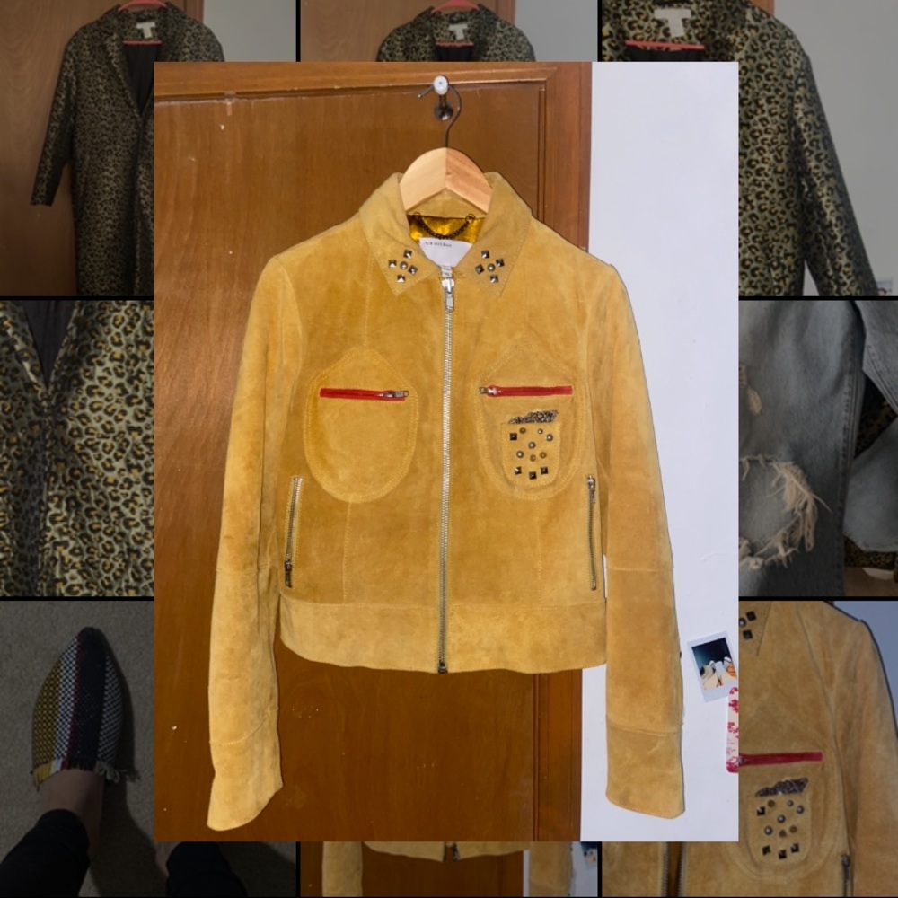 Muumbaa western style suede jacket